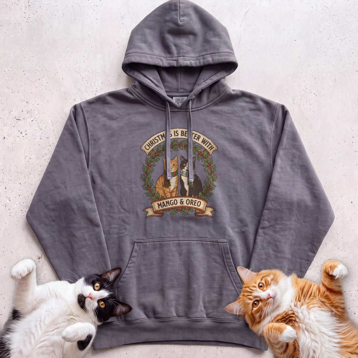 Personalized Christmas Is Better With Cats Hoodie - Pepper