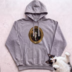 Personalized Count Vampire Cat Hoodie - Grey