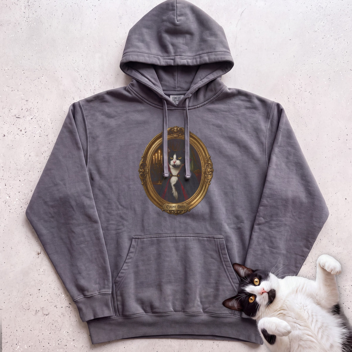 Personalized Count Vampire Cat Hoodie - Pepper