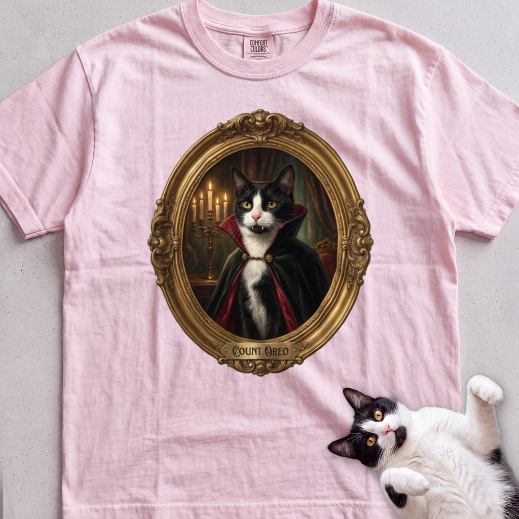 Personalized Count Vampire Cat T-Shirt - Blossom