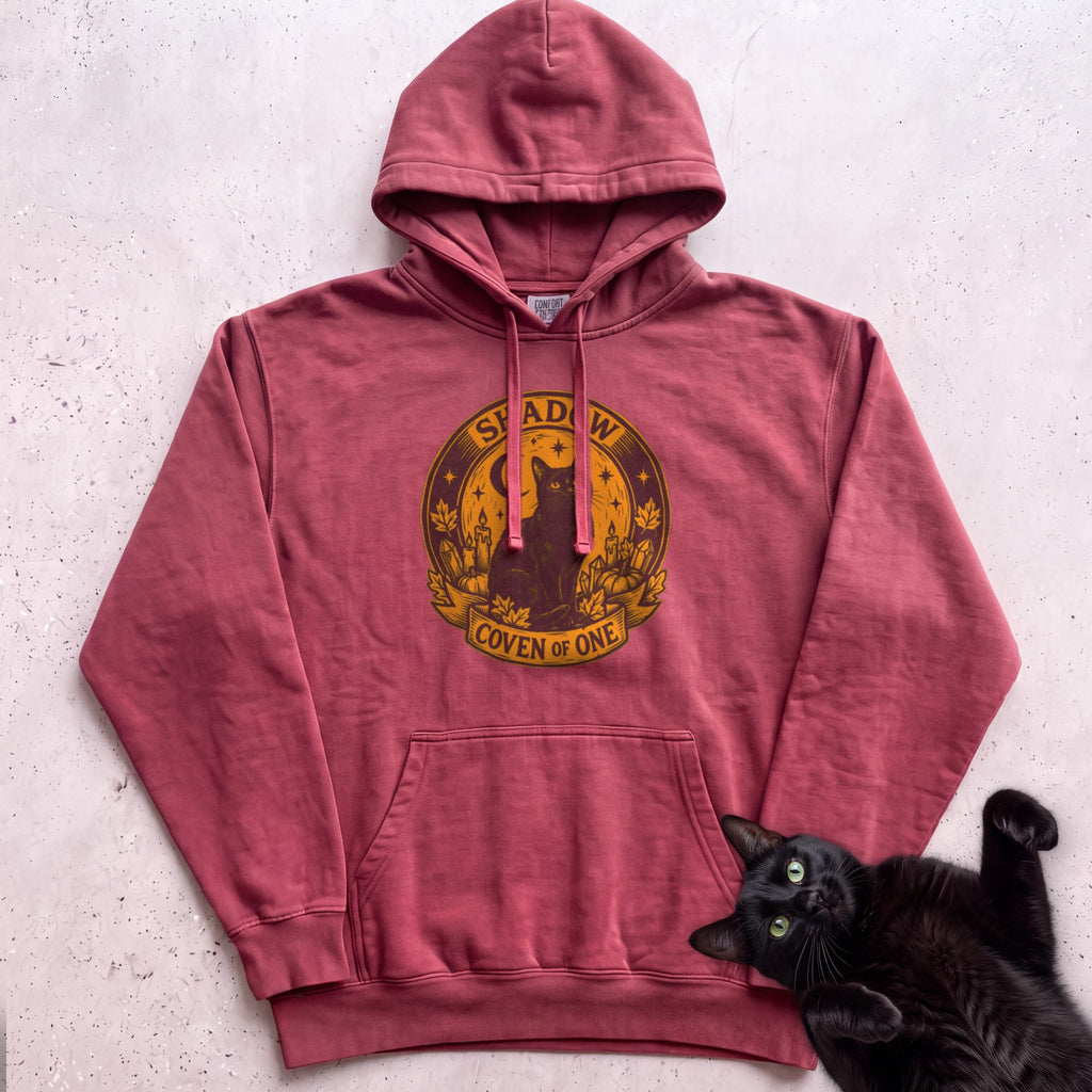 Personalized Coven of One Cat Hoodie - Crimson