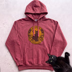 Personalized Coven of One Cat Hoodie - Crimson