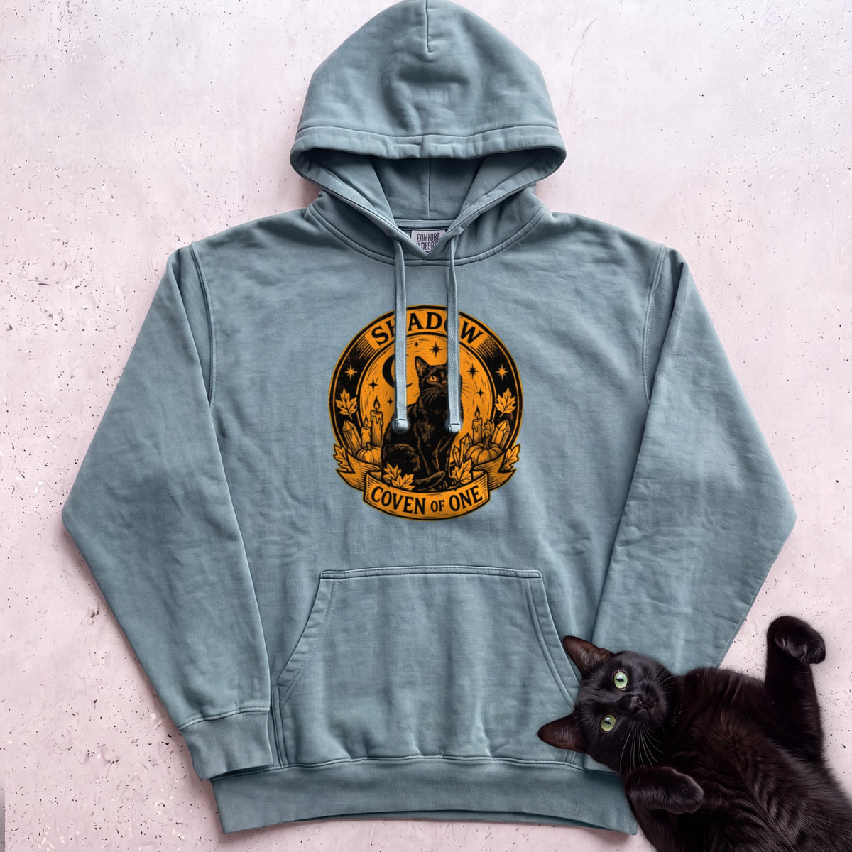 Personalized Coven of One Cat Hoodie - Seafoam