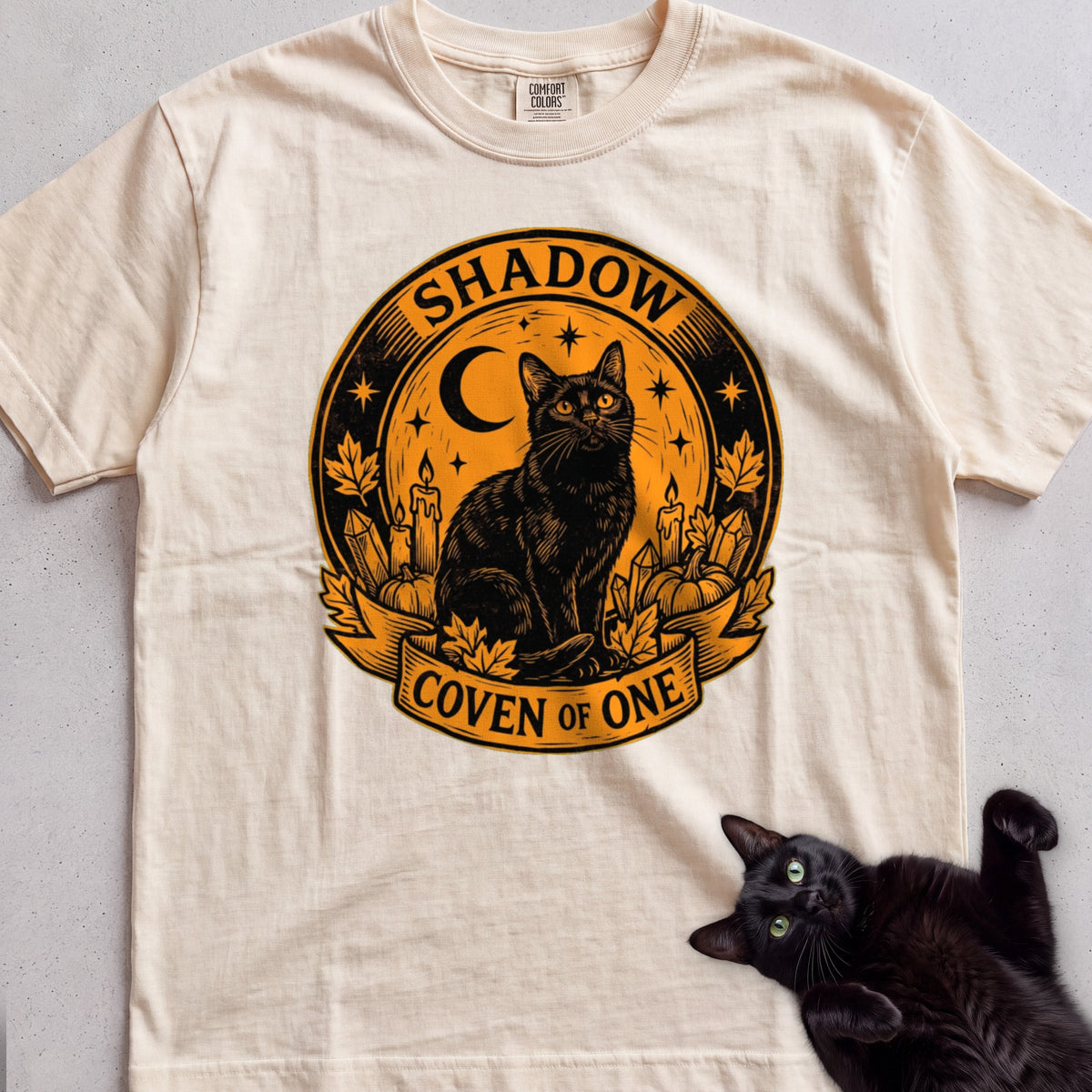 Personalized Coven of One Cat T-Shirt - Ivory