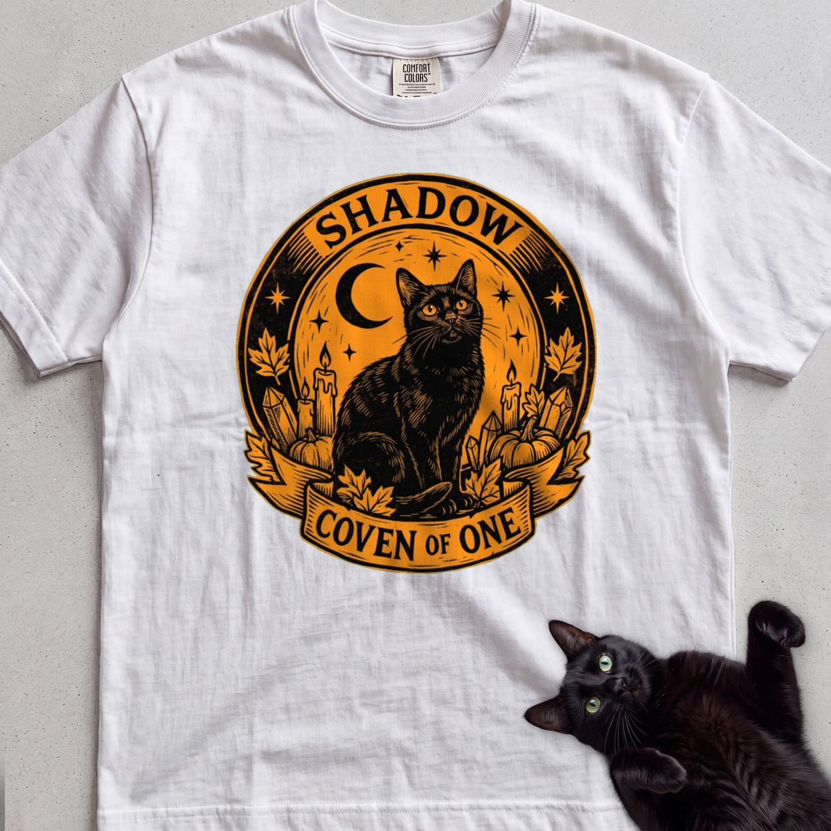 Personalized Coven of One Cat T-Shirt - White