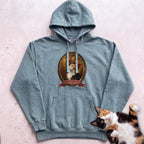 Personalized Crown of Autumn Leaves Cat Hoodie - Seafoam
