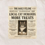Personalized Custom Cat Newspaper Tote Bag - print detail