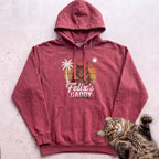 Personalized Custom Daddy Cat Hoodie - Crimson