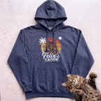 Personalized Custom Daddy Cat Hoodie - True Navy