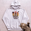 Personalized Custom Daddy Cat Hoodie - White