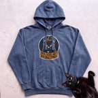 Personalized Does Not Do Costumes Cat Hoodie - Denim