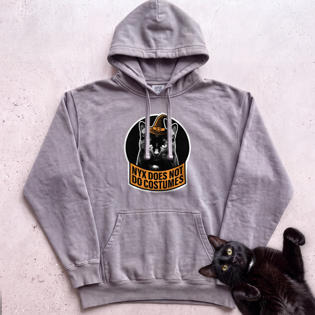 Personalized Does Not Do Costumes Cat Hoodie - Grey