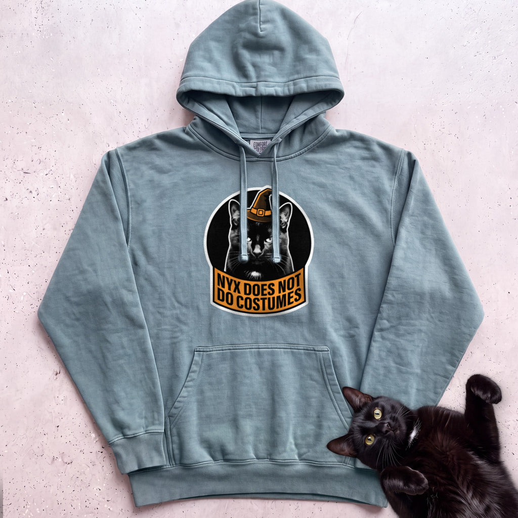 Personalized Does Not Do Costumes Cat Hoodie - Seafoam