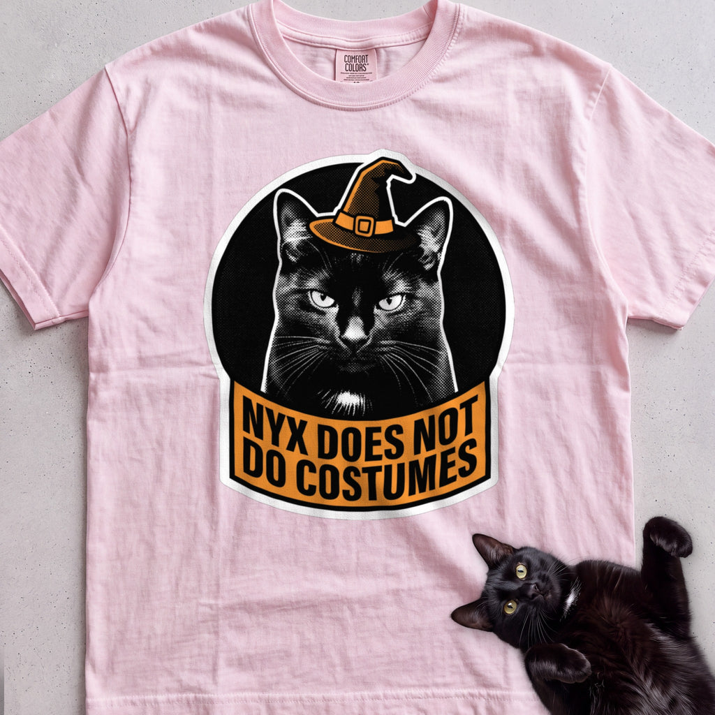 Personalized Does Not Do Costumes Cat T-Shirt - Blossom