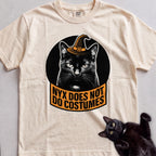 Personalized Does Not Do Costumes Cat T-Shirt - Ivory