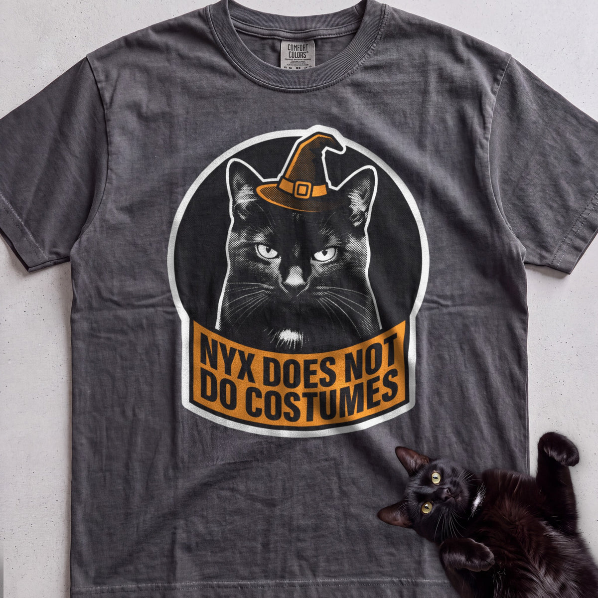 Personalized Does Not Do Costumes Cat T-Shirt - Pepper