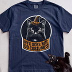 Personalized Does Not Do Costumes Cat T-Shirt - True Navy