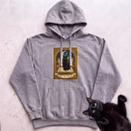 Personalized Familiar Tarot Cat Hoodie - Grey