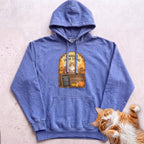 Personalized Farm Stand Cat Hoodie - Flo Blue