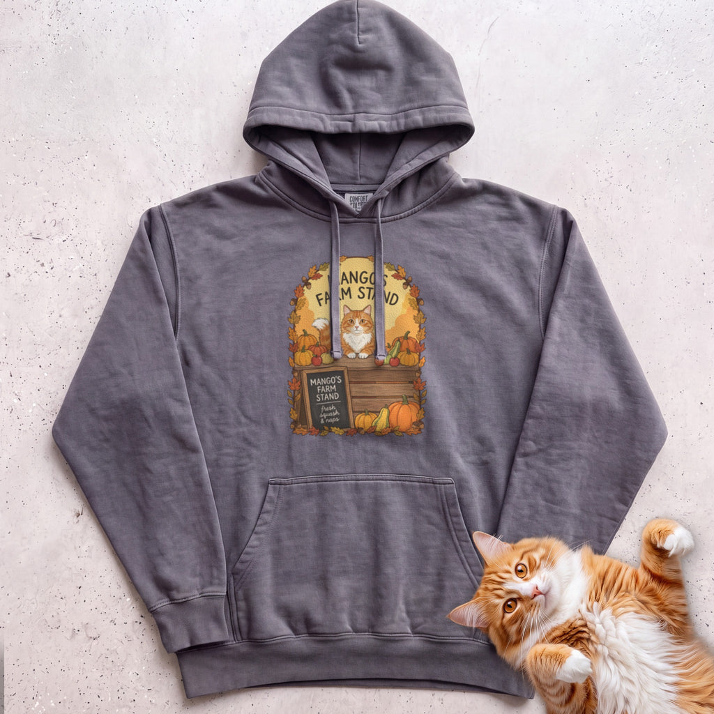 Personalized Farm Stand Cat Hoodie - Pepper