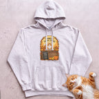 Personalized Farm Stand Cat Hoodie - White