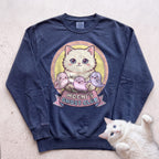 Personalized Ghost Club Cat Sweatshirt - True Navy