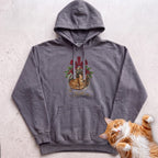 Personalized Glass Ornament Portrait Cat Hoodie - Pepper