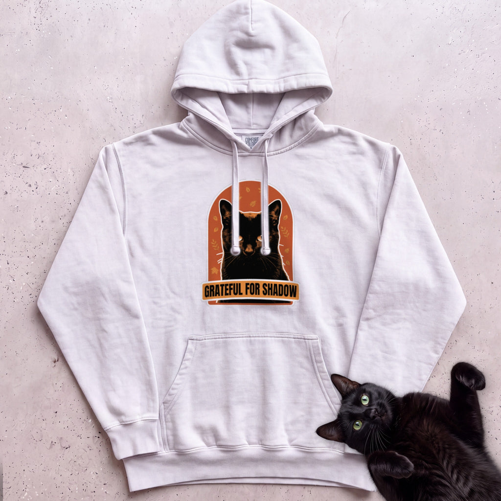 Personalized Grateful For Cat Hoodie - White