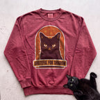 Personalized Grateful For Cat Sweatshirt - Crimson