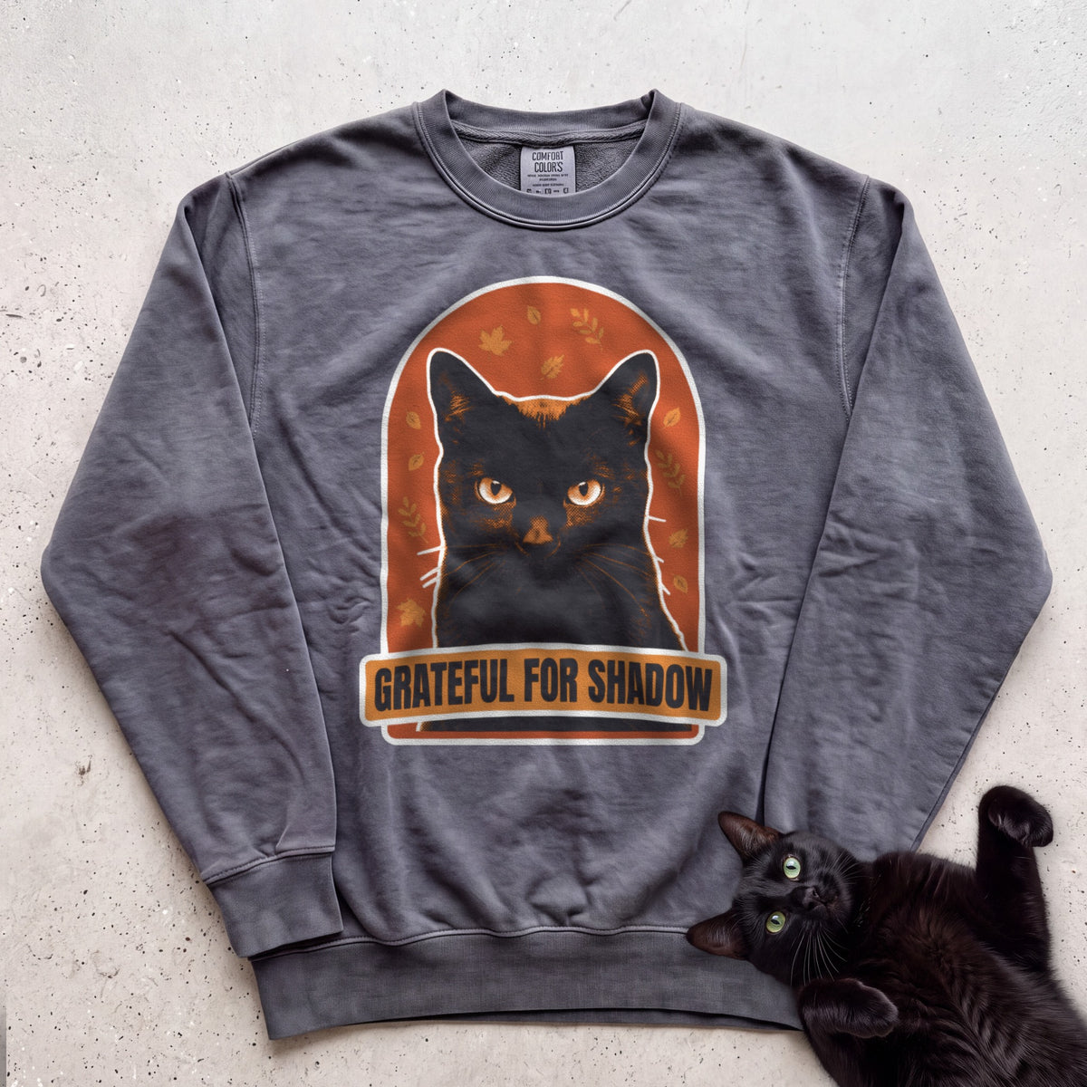 Personalized Grateful For Cat Sweatshirt - Pepper