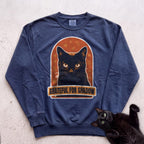 Personalized Grateful For Cat Sweatshirt - True Navy