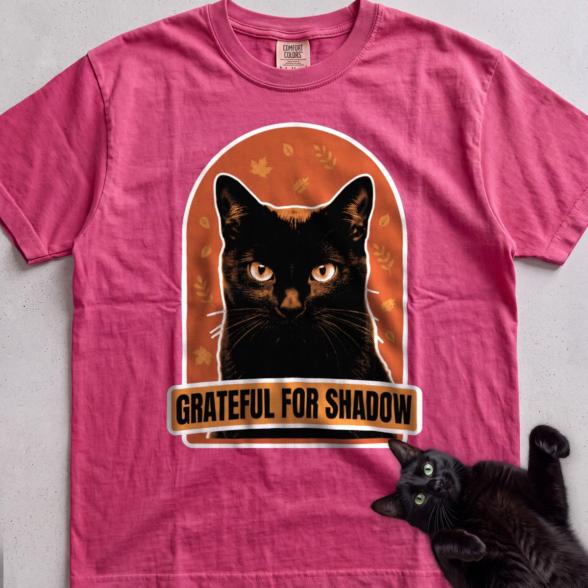 Personalized Grateful For Cat T-Shirt - Crunchberry