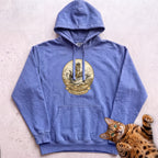 Personalized Gravy Boat Captain Cat Hoodie - Flo Blue