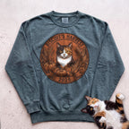 Personalized Harvest 2026 Cat Sweatshirt - Blue Spruce