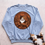 Personalized Harvest 2026 Cat Sweatshirt - Chambray