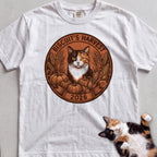 Personalized Harvest 2026 Cat T-Shirt - White