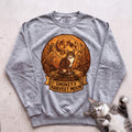 Personalized Harvest Moon Cat Sweatshirt - Grey