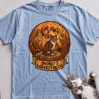 Personalized Harvest Moon Cat T-Shirt - Chambray
