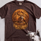 Personalized Harvest Moon Cat T-Shirt - Espresso