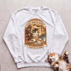 Personalized Haunted Bakery Cat Sweatshirt - White