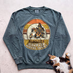 Personalized Haunted House Tours Cat Sweatshirt - Blue Spruce