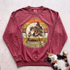 Personalized Haunted House Tours Cat Sweatshirt - Crimson