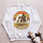 Personalized Haunted House Tours Cat Sweatshirt - White