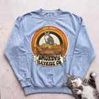 Personalized Hayride Co. Cat Sweatshirt - Chambray