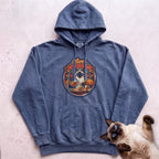 Personalized Hot Cider Bar Cat Hoodie - Denim