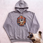 Personalized Hot Cider Bar Cat Hoodie - Grey