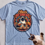 Personalized Hot Cider Bar Cat T-Shirt - Chambray