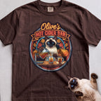 Personalized Hot Cider Bar Cat T-Shirt - Espresso