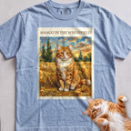 Personalized In the Wheatfield Cat T-Shirt - Chambray