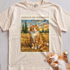 Personalized In the Wheatfield Cat T-Shirt - Ivory